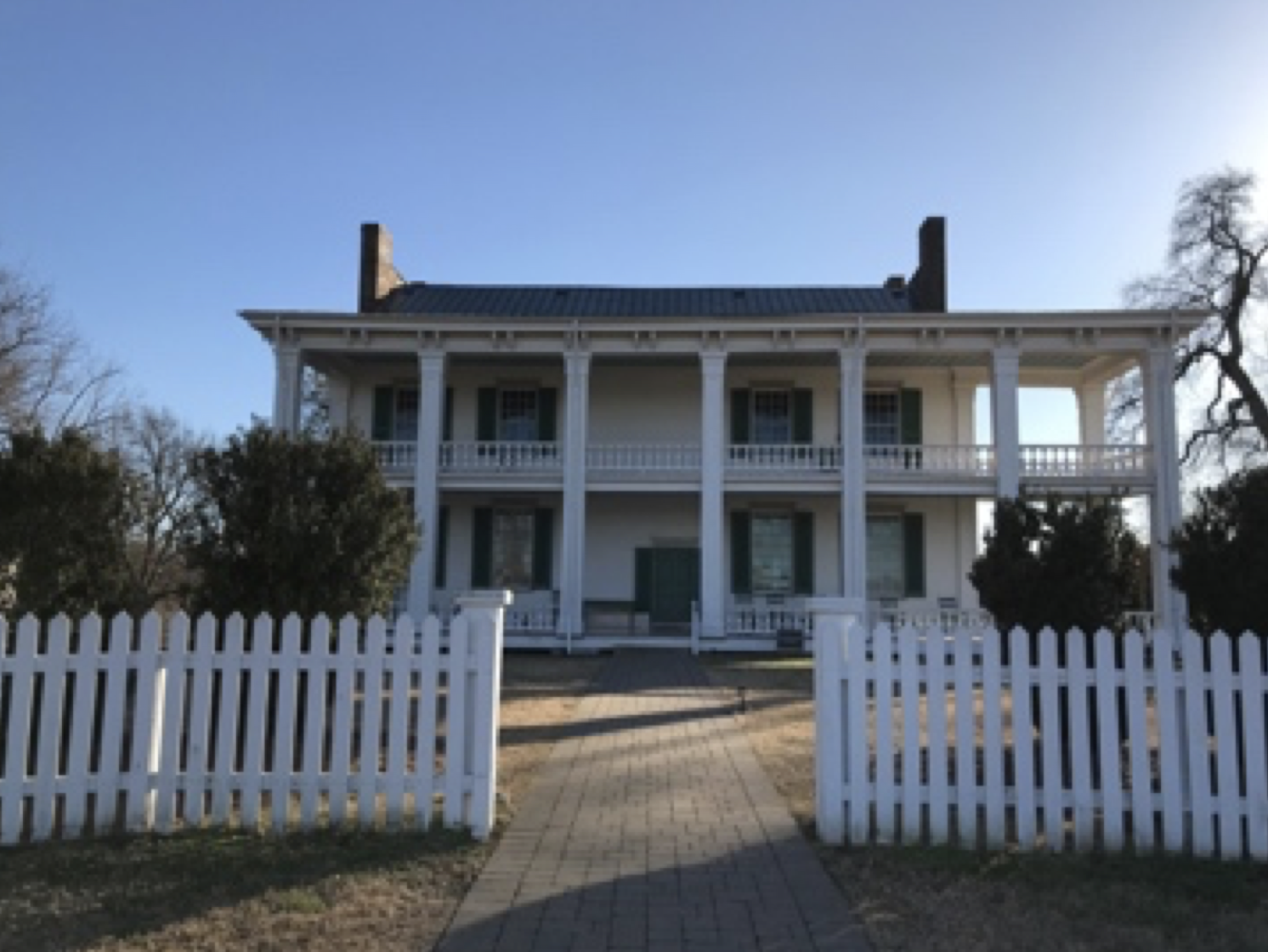 Carnton—view from the back, showing the two-level gallery porches
